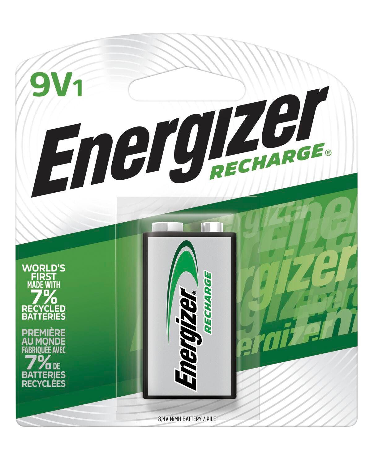 Energizer Recharge Power Plus Rechargeable Battery, 9 Volt 090259